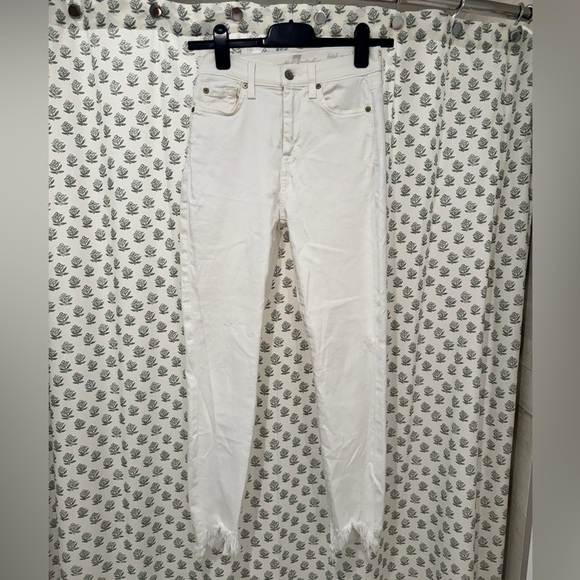 7 For All Mankind Distressed Ankle Jean - 25 - Picture 1 of 6